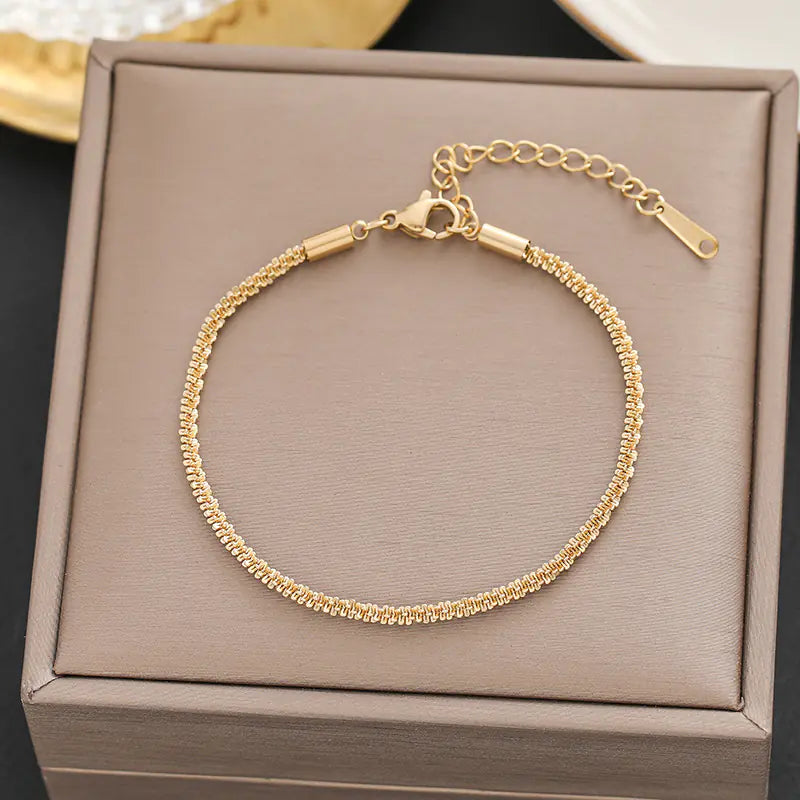 Stylish Minimalist Titanium Steel Bracelets for Women